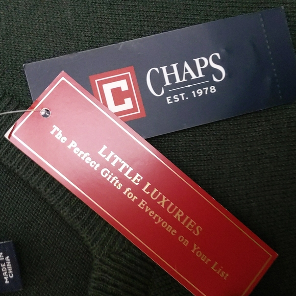 NWT CHAPS Men's Cashmere blende Sweater - Picture 10 of 12